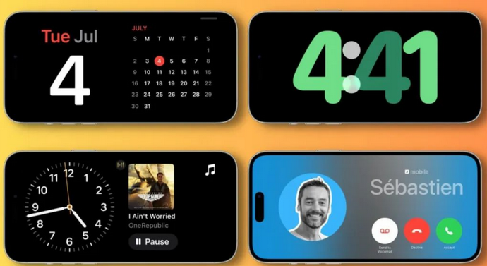 宿迁苹果手机维修分享iOS17横屏充电待机显示有什么好处 