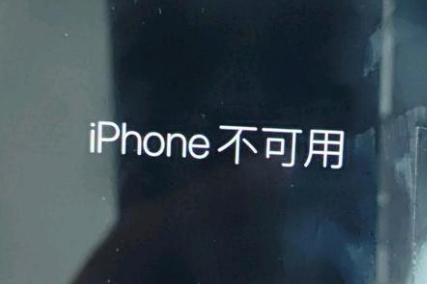 宿迁苹果服务网点分享锁屏界面显示“iPhone 不可用”如何解决 