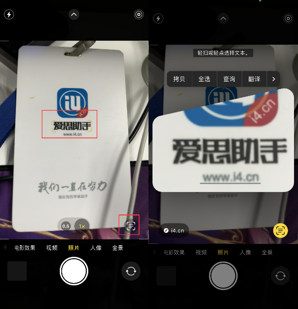 宿迁苹果手机维修分享升级iOS 16后如何通过相机翻译文本 